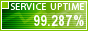 Click to see real-time uptime stats Web Hosting Pad Uptime Stats